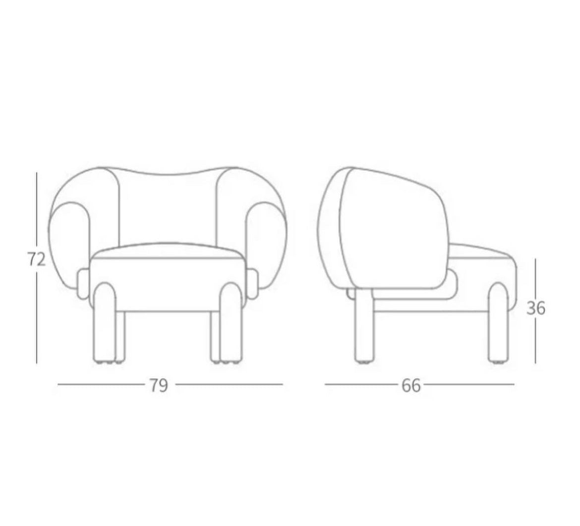 ALETTA LOUNGE CHAIR 54
