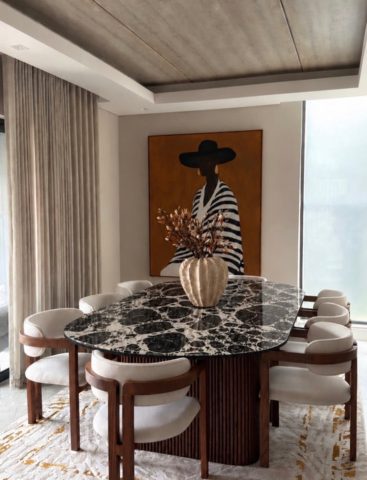 ALETTA TABLE 14 - BLACK MARBLE