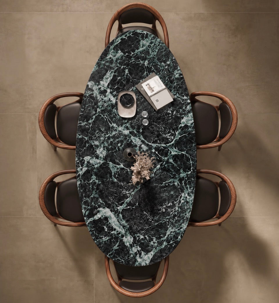 ALETTA TABLE 13 - VERDE MARBLE