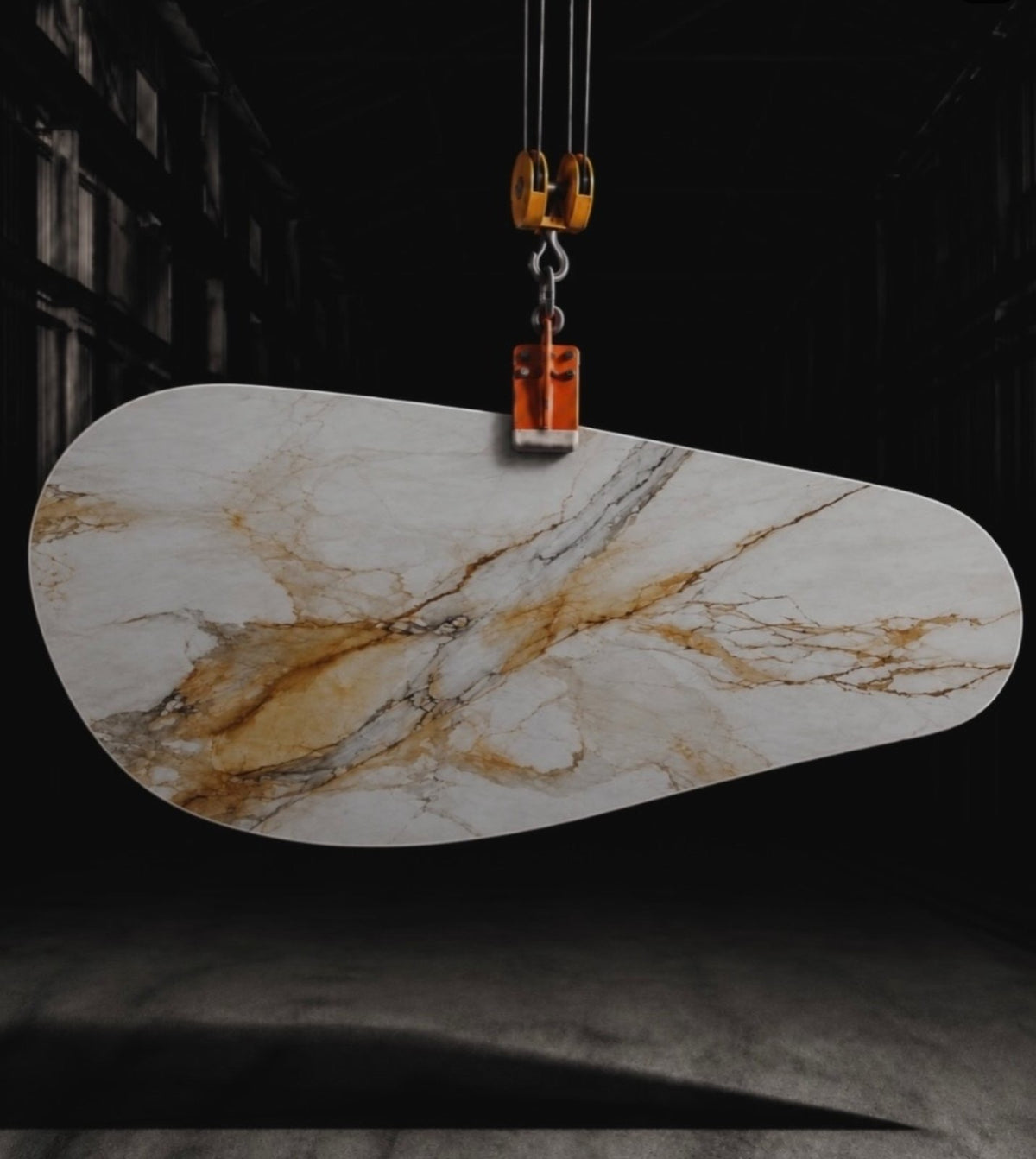 ALETTA TABLE 16 - CALACATTA GOLD ANTIQUE STONE
